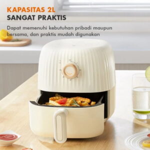 Gaabor Mini Air Fryer Kecil 600W Low Watt Mesin Penggorengan Tanpa Minyak Anti Lengket Kapasitas 2L  Af-25M01A