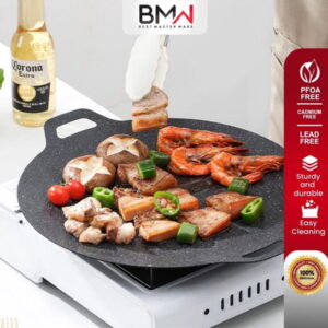 Bmw Alat Pemanggang Wajan Panggangan Bulat Bbq Piring Pemanggang 34 Cm