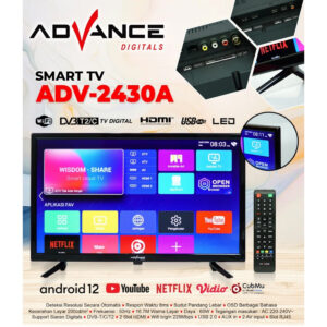 Advance Adv-2430A Smart Tv Led 24 Inch Android Tv Digital Dv3/T2