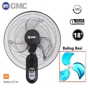 Kipas Angin Dinding Gmc 519 Wall Fan 18 Inch Besi