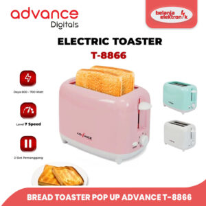 Pemanggang Roti Listrik Bread Toaster Pop Up Advance T-8866