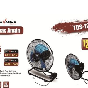Kipas Angin Meja & Dinding Advance Wall Fan 12 Inch  2 In 1 Desk Fan Tds 12