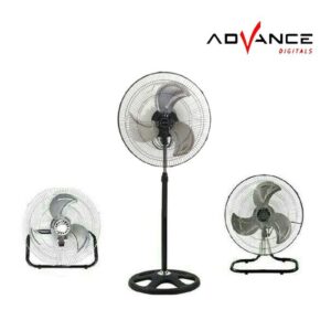 Kipas Angin Berdiri / Lantai / Meja / Dinding Advance Tds-18 Tornado Besi 3 In 1 18 Inch Stand / Wall / Desk Fan
