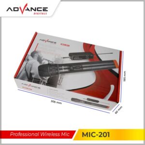 Microphone Wireless Advance Mic 201 Karaoke Double