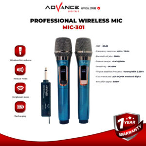 Advance Mic Wireless 301 Microphone Karaoke