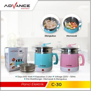 Panci Listrik Elektrik Multifungsi Advance C30 Multi Fungsi Serbaguna