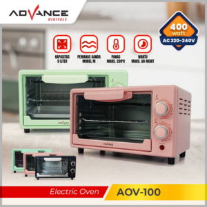 Electric Oven Mini Advance Aov-100 Kapasitas 9 Liter