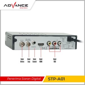 Advance Set Top Box Stb Dvb-T2 Receiver Sinyal Tv Digital Stp-Ao1 V3