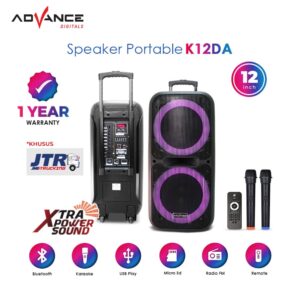 Advance K12D-A Speaker Meeting Portable Bluetooth 12 Inch Dual Woofer