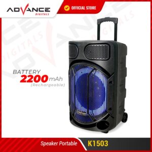 Advance K1503 Speaker Meeting Portable Bluetooth Mic Wireless Karaoke 15 Inch