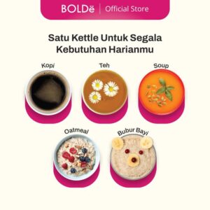 Bolde Electric Glass Kettle Teko Listrik 1.2L Kl-1200