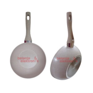 Bolde Super Pan Granite 3+1 Pcs Set Beige Panci Wajan Penggorengan Keramik Fry Pan 22 Cm / Sauce Pan 18 Cm / Wok 24 Cm