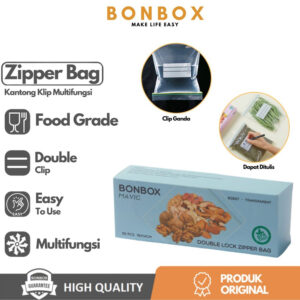 Bonbox Bsb07 Plastik Kulkas Kantong Klip Penyimpan Bag Transparent - Small