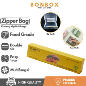 Bonbox Bsb09 Plastik Kulkas Kantong Klip Penyimpan Bag Transparent - Large