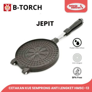 B-Torch Cetakan Kue Semprong Egg Alumunium Anti Lengket Jepit Hmsc-13