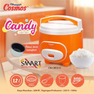 Cosmos Crj-3012 Rice Cooker Magic Com Penanak Nasi 1.2 Liter Crj 3012