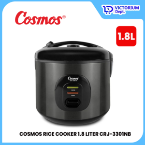 Cosmos Crj-3301Nb Rice Cooker Non Stick Magic Com Anti Lengket 1.8L Crj 3301Nb Black Series