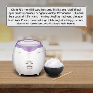 Cuckoo Mechanical Rice Cooker 1 Liter Cr-0671V No.1 In Korea Magic Com Penanak Nasi 3 In 1 Garansi 1 Tahun