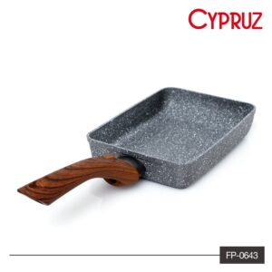 Fry Pan 18 Cm Kotak Tamagoyaki Wajan Penggorengan Omelette Induksi Cypruz Fp-0643 Telur Telor Goreng Ceplok Dadar Sarapan