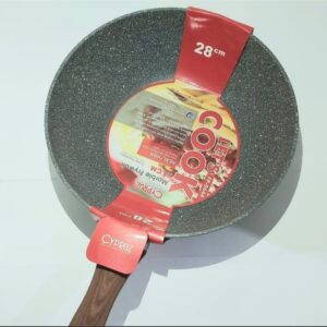 Cypruz Wok Fry Pan Marble Wajan Penggorengan Induksi 28 Cm Fp-0644