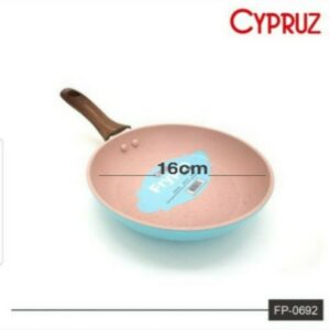Cypruz Fry Pan Marble Wajan Penggorengan Ceramic Mini 16 Cm Fp-0692