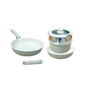 Cypruz Pi 0950 Detachable Handle Diecast Pan 4In1 Sauce Fry Wok Pan