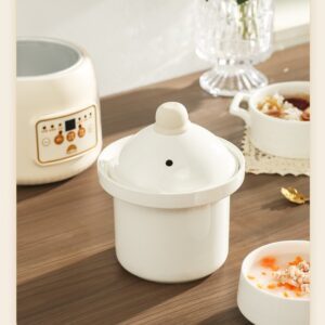 Cypruz Porcelain Slow Cooker 1 Liter Penanak Nasi Lambat Mpasi Sc-0100