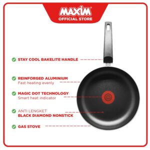 Maxim Eterna Wajan Teflon Anti Lengket Frypan Penggorengan 20 Cm