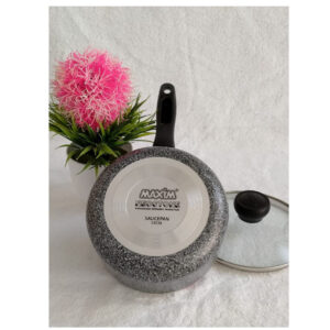 Maxim Neostone Saucepan 18 Cm Wajan Panci Ceramic Marble Anti Lengket +Tutup